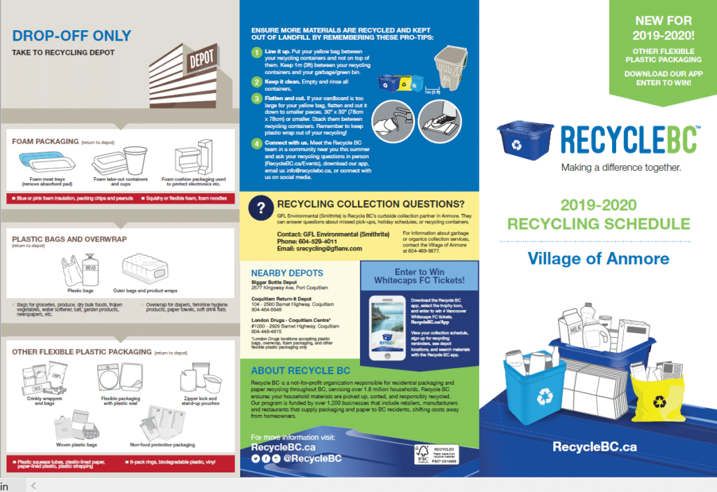 Anmore Recycle Bc Making A Difference Together