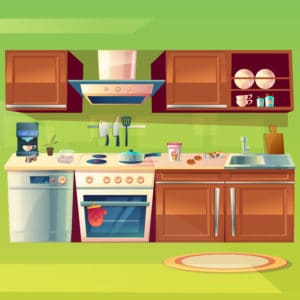 illustration of kitchen