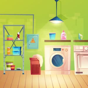 laundry room illustration