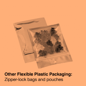 Two small zipper-lock bags of gummy bears