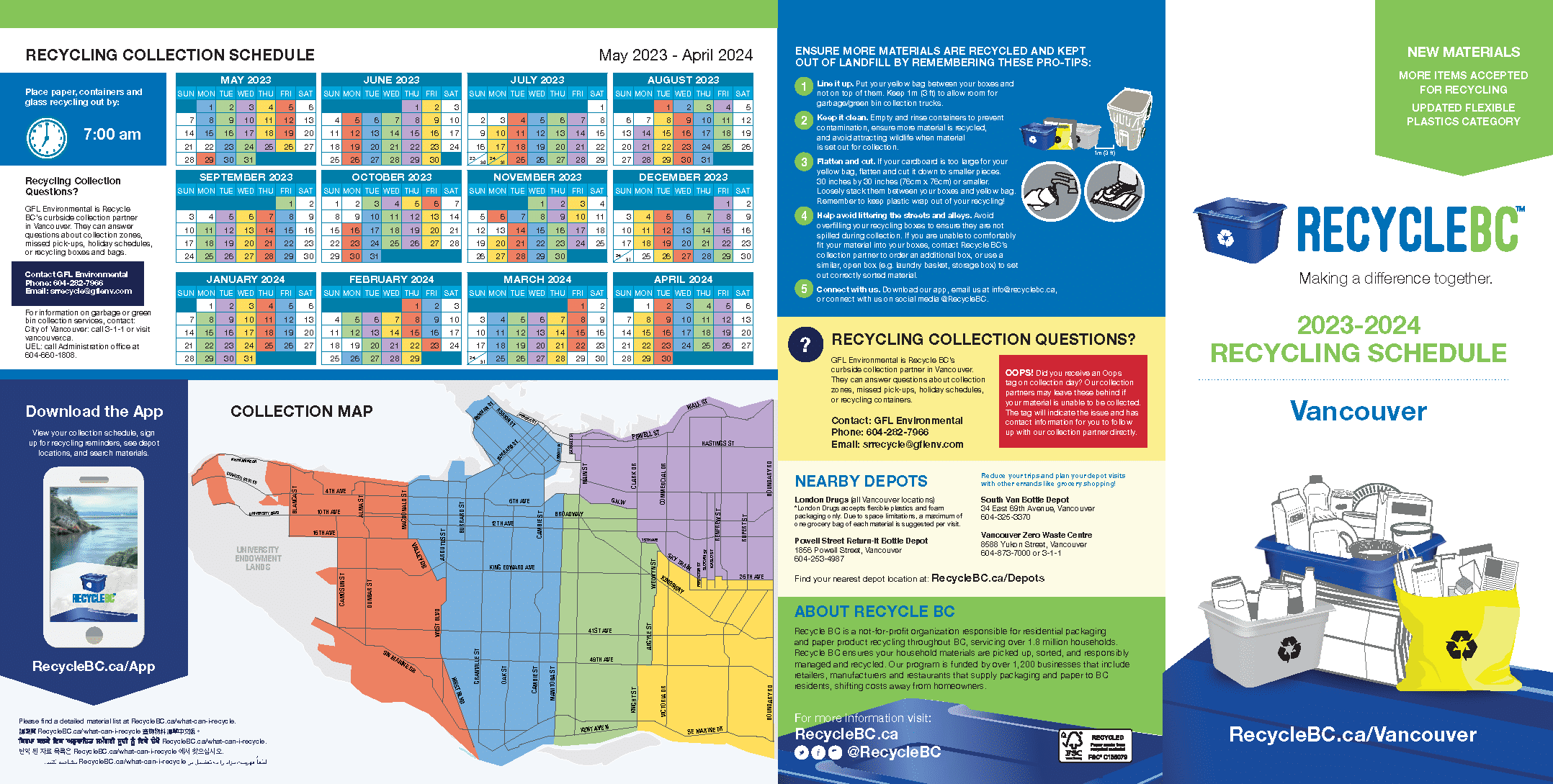 2023 Vancouver recycling guide cover